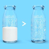 Manga trên chai sữa - uống cạn chai mới đọc được truyện!